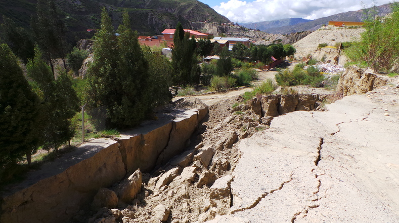 The village of Jupapina in La Paz has been destroyed by a landslide.