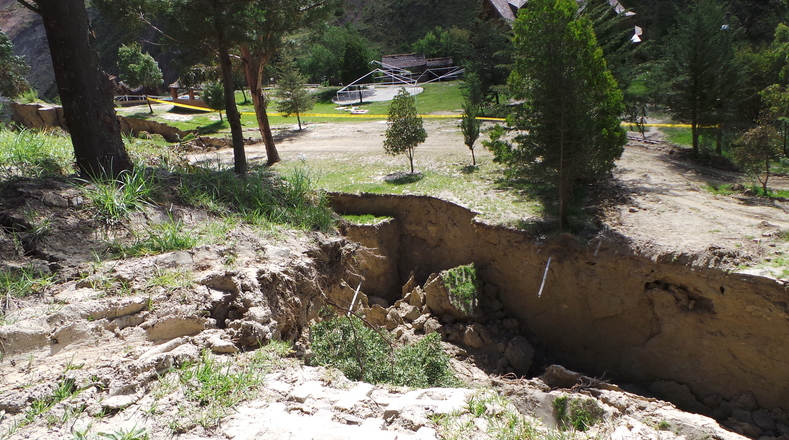 The center of Jupapina was cut in half after the landslide.