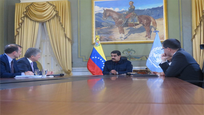 Nicolás Maduro aseguró que su país busca resolver la disputa mediante la diplomacia de paz.