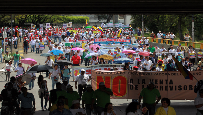 Más de dos millones de personas marcharon en todas las capitales departamentales de Colombia.