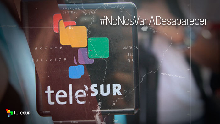 Usuarios en Twitter manifiestan su apoyo a teleSUR ante la censura del Gobierno de Mauricio Macri.