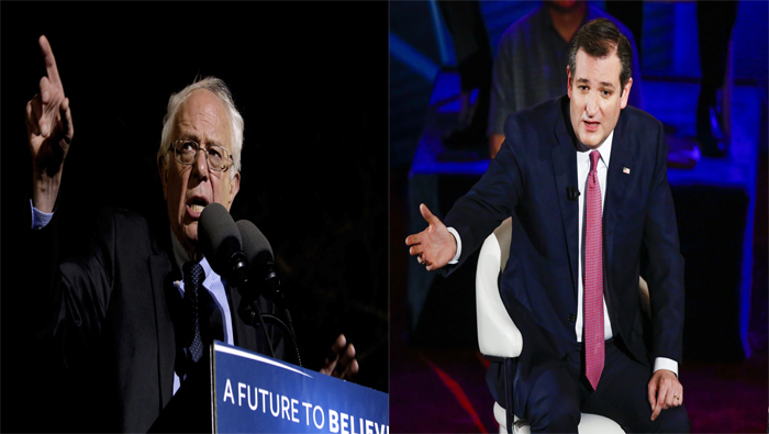 Bernie Sanders (izquierda) y Ted Cruz (derecha) se llevaron la victoria en Wisconsin.