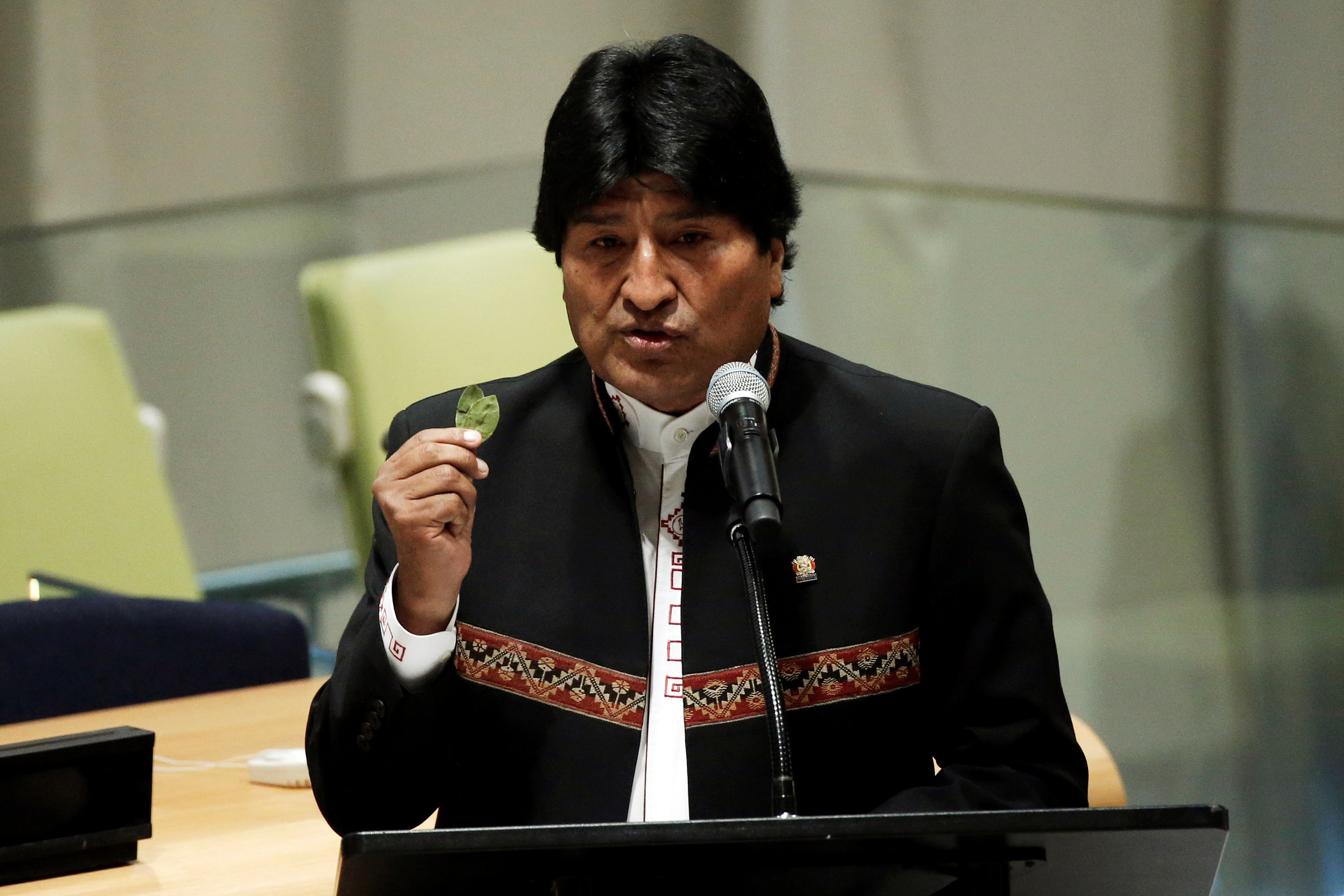 Evo Morales presentó ante la ONU su proyecto antidroga.