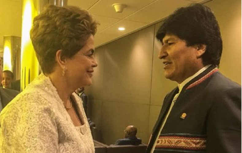 Morales se reunió con Dilma Rousseff en el marco de la Asamblea de la ONU.
