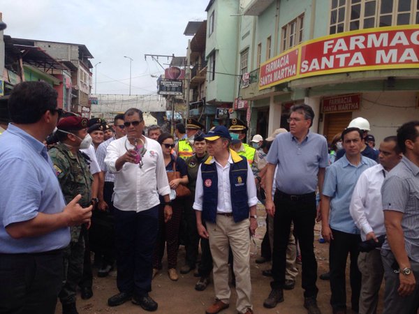 El presidente Santos envió un grupo de rescatistas, lo mismo hizo Venezuela, México y otras naciones de América Latina.