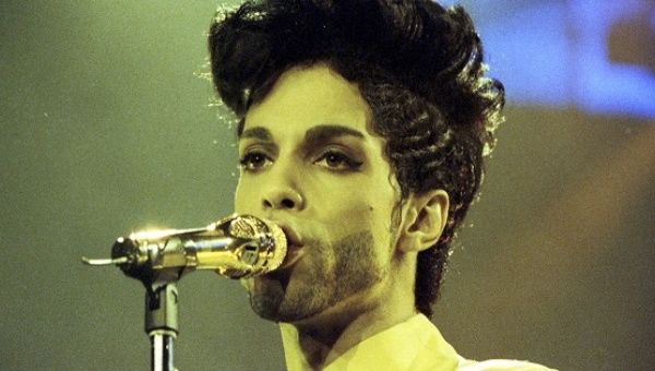 Prince performs during his