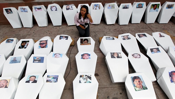 El informe del Comisionado de los Derechos Humanos en Honduras precisa que 20 personas ligadas a los medios de comunicación fueron asesinadas entre 2014 y 2015.