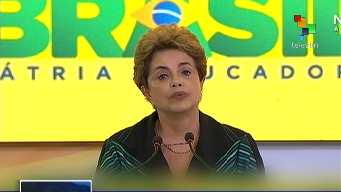 Rousseff afirmó que la derecha es incapaz de llegar al poder por la vía democrática.