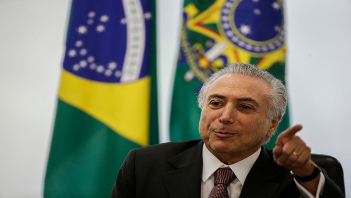Temer aseguró que aplicará cambios severos en la economía de Brasil mientras sea el presidente interino.