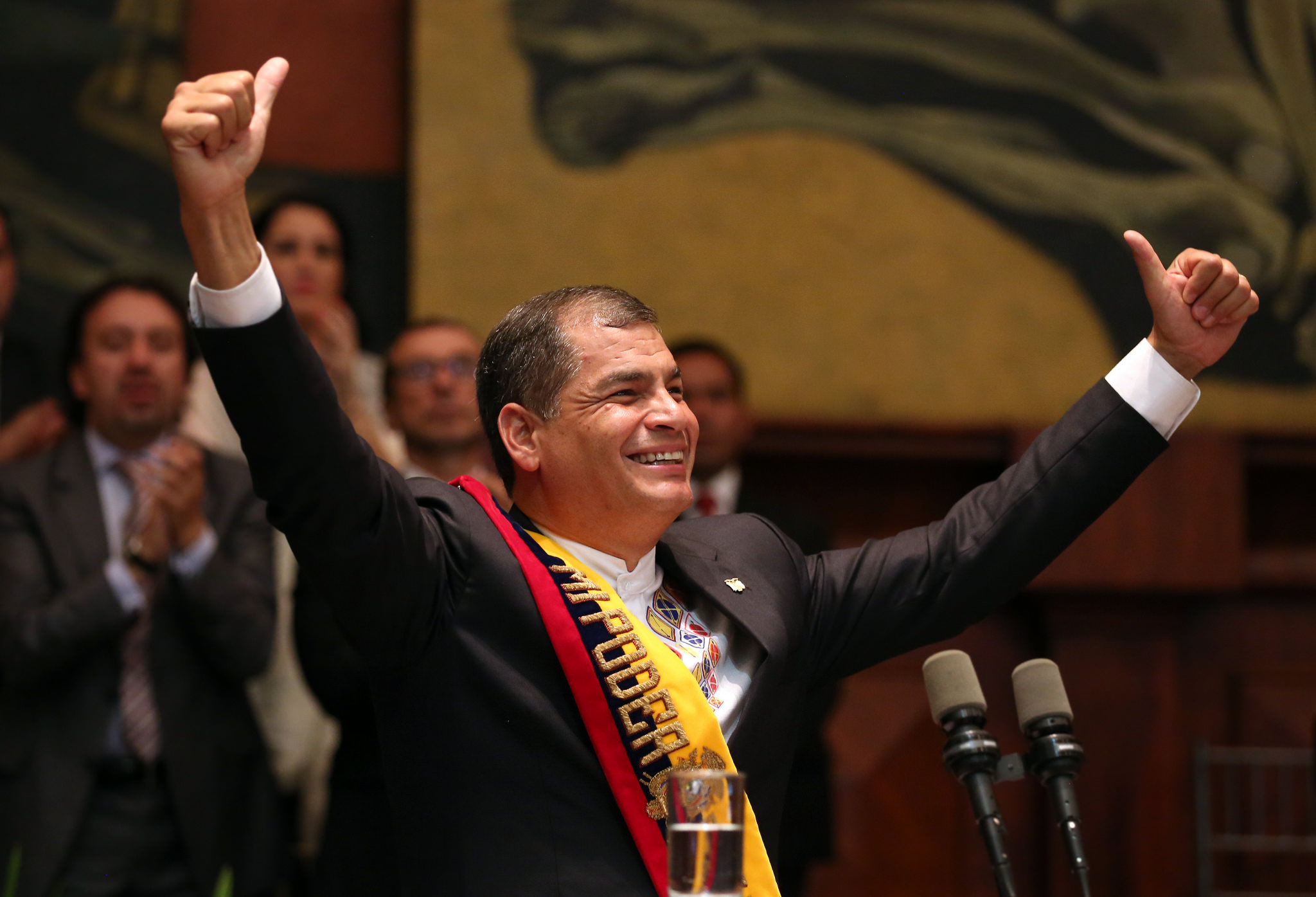 Correa presenta su último informe anual ante la nación.