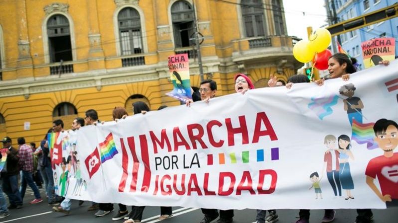 En Perú cientos de personas participaron el sábado pasado en la III Marcha por la Igualdad en la ciudad de Lima. 