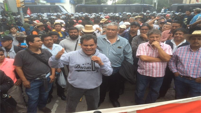 Cerco policial impidió la movilización de este viernes en Ciudad de México.