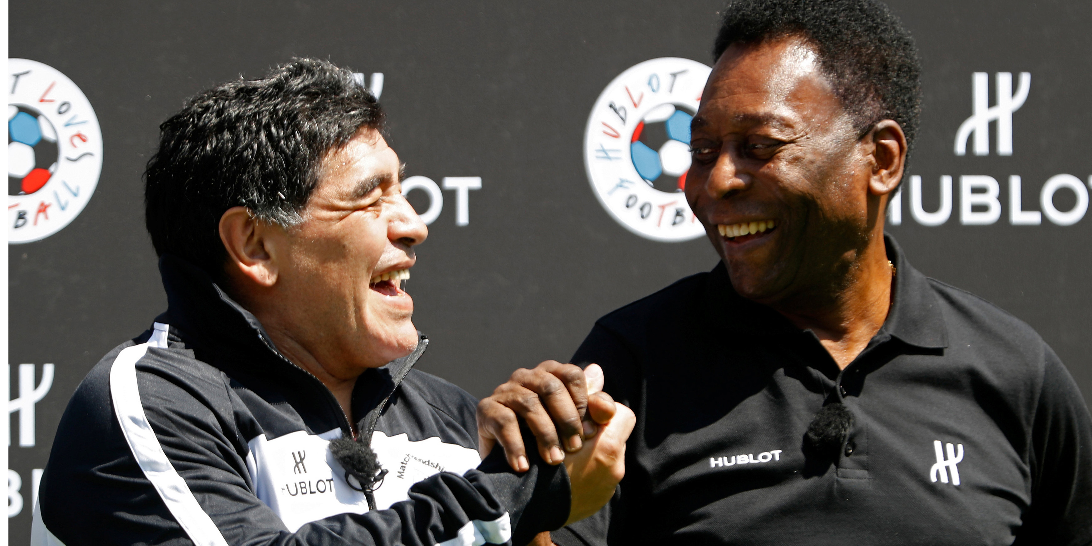Por primera vez en años, Pelé y Maradona dejaron atrás sus conflictos y se reunieron públicamente.