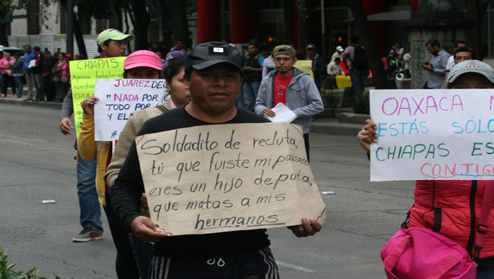 Integrantes de la CNTE y otros sectores de la sociedad han protestado desde hace semanas en diferentes lugares de México.