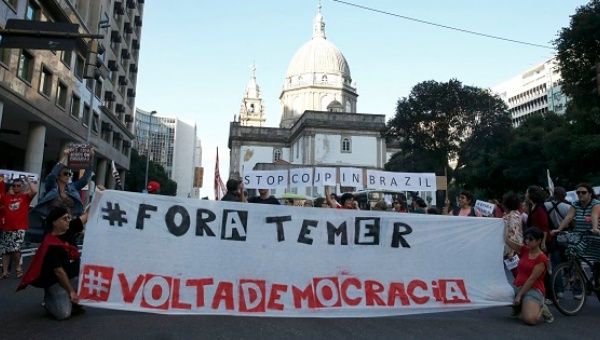 Brezilya: Korkusuzlar Halk Cephesi Darbe Hükümetine Karşı Yürüdü