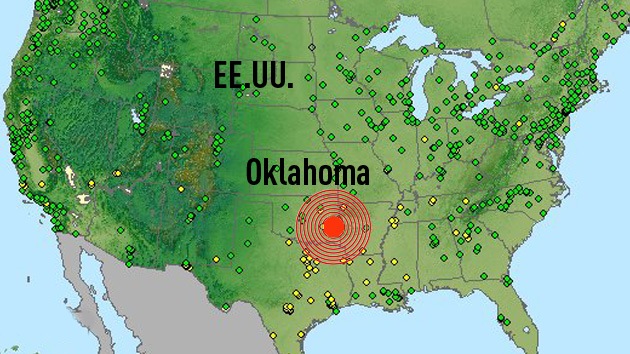 El sismos ocurrió a las 07H02 hora local (12H02 GMT), con su epicentro a 14 kilómetros al noroeste de la localidad de Pawnee (Oklahoma).