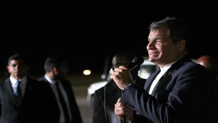Rafael Correa agradeció a Venezuela por acoger la XVII Cumbre del MNOAL.