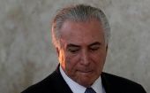 El presidente interino de Brasil, Michel Temer, no goza de amplia aceptación por su manera de ilegítima de llegar al poder. 