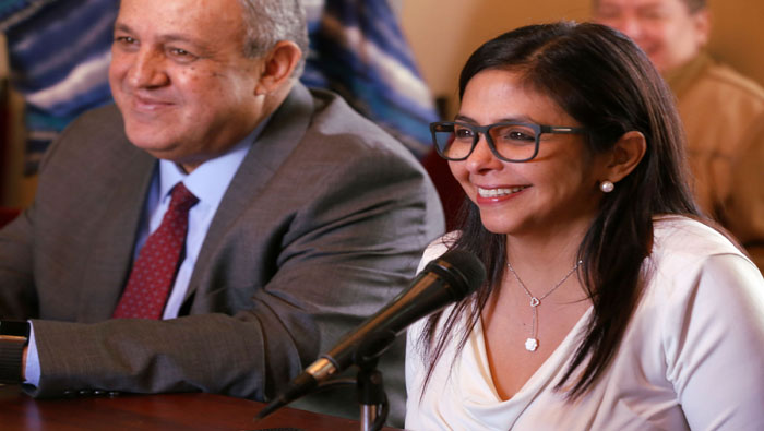 La canciller Delcy Rodríguez ofreció una conferencia magistral en el III Encuentro Latinoamericano Progresista 2016.
