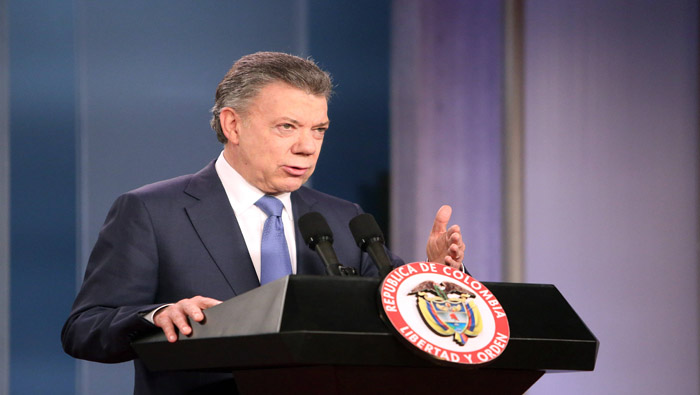 Santos aseveró que persistirá hasta encontrar la paz para Colombia.