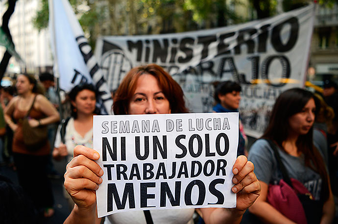 Las protestas en Argentina han sido una contaste esta semana.