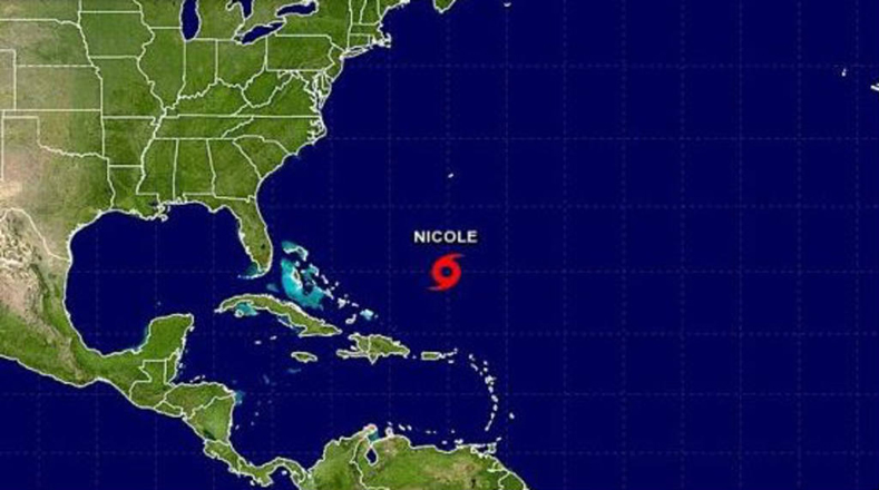 Nicole es el sexto huracán de la actual temporada y se ubica a 320 millas (520 kilómetros) al sur de las islas Bermudas.