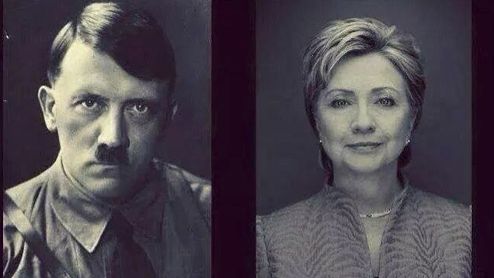 Para muchos estadounidenses las ideas de  Hillary se parecen a las de Hitler.