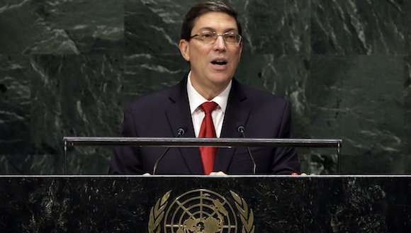 Cuba reiteró el llamado a poner fin al bloqueo.