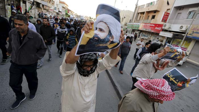 La ejecución de predicador  Nimr Baqr al-Nimr fue condenada por la comunidad chiita y el pueblo arabe