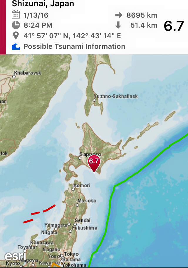 El sismo no causó alerta deTsunami