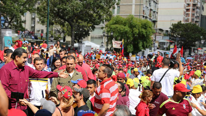 El pueblo venezolano salió en respaldo al presidente Nicolás Maduro.