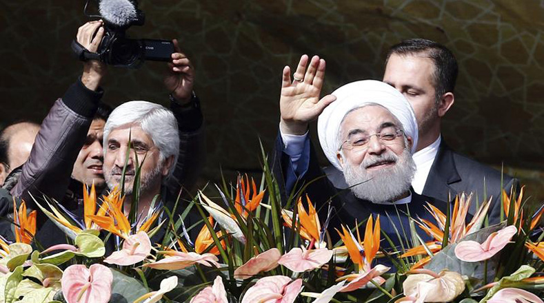 En Teherán la marcha contó con la participación de altos funcionarios del Gobierno islámico