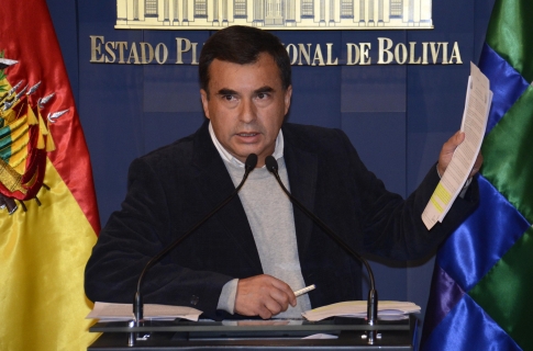 El ministro de la Presidencia, Juan Ramón Quintana, denunció el martes, en la ciudad de La Paz, que Carlos Valverde es un agente encubierto de Estados Unidos.