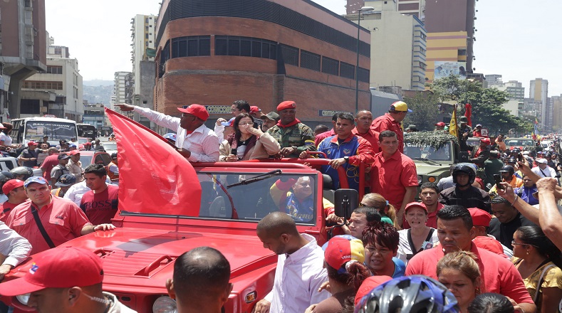 El recorrido comenzó en las inmediaciones del Hospital Militar de Caracas hasta la Academia Militar de Venezuela.
