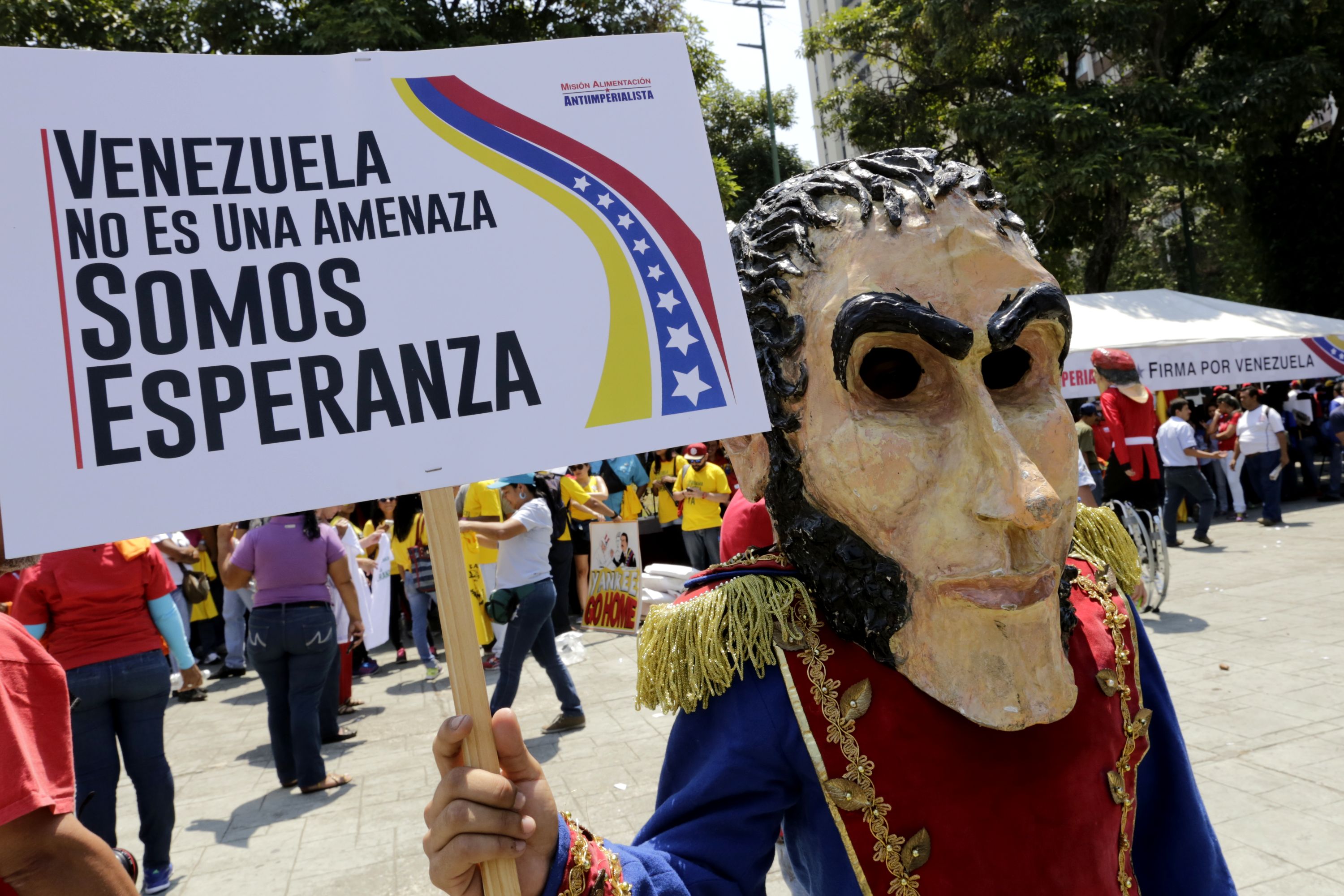En Venezuela se realiza una recolección de firmas para derogar el decreto de EE.UU.
