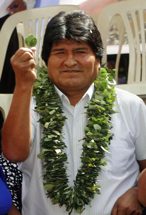 En la actividad participó también el presidente de Bolivia, Evo Morales. 
