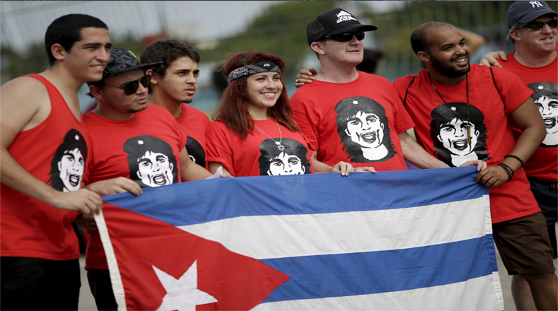 Con mensajes de amor y solidaridad el pueblo cubano demostró que “La Habana es la capital de la paz”. 