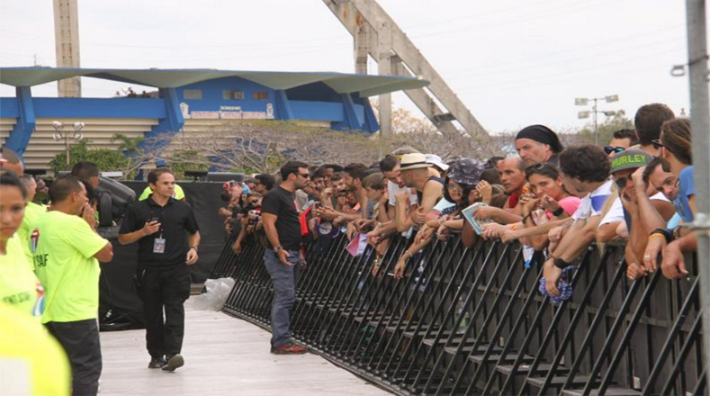Las autoridades cubanas garantizaron la seguridad durante el evento único en la historia de la mítica banda de rock. 