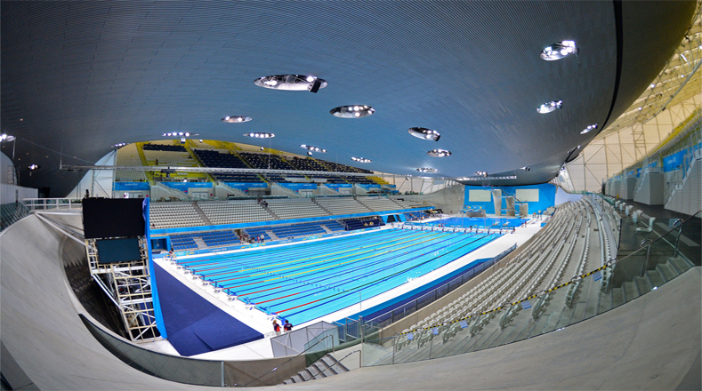 Zaha Hadid fue la creadora del Centro Acuático para los Juegos Olímpicos de Londres 2012. 