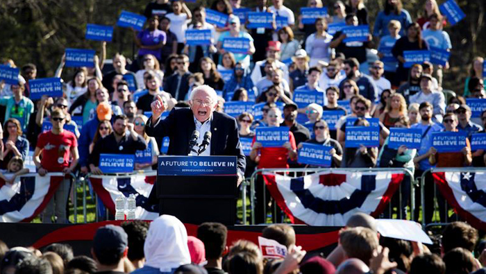 Bernie Sanders ha mantenido un discurso progresista que ha calado en la juventud estadounidense.