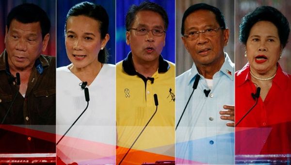 Candidatos presidenciales de las elecciones generales de Filipinas 2016