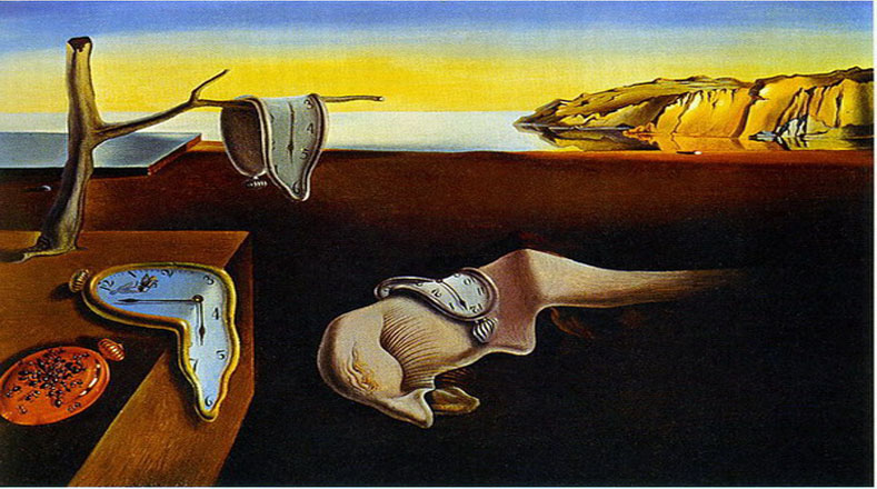 La Persistencia de la Memoria de 1931 es una de sus obras más conocidas por su marcado estilo surrealista, corriente artística cuyo principal exponente fue André Bretón. Fue elaborada en óleo sobre lienzo.