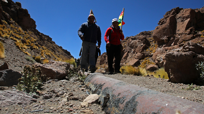 Bolivia sostiene que el manantial del Silala no es internacional y que es desviado a Chile por un sistema artificial de acueductos.