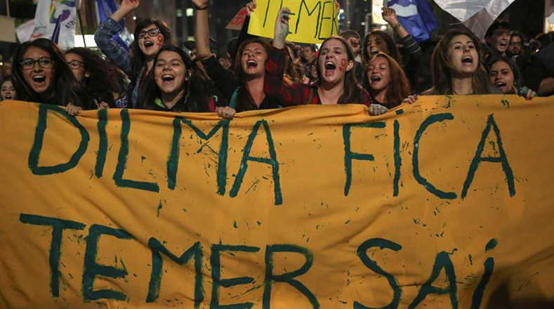 Marchas contra Michel Temer no cesan en Brasil