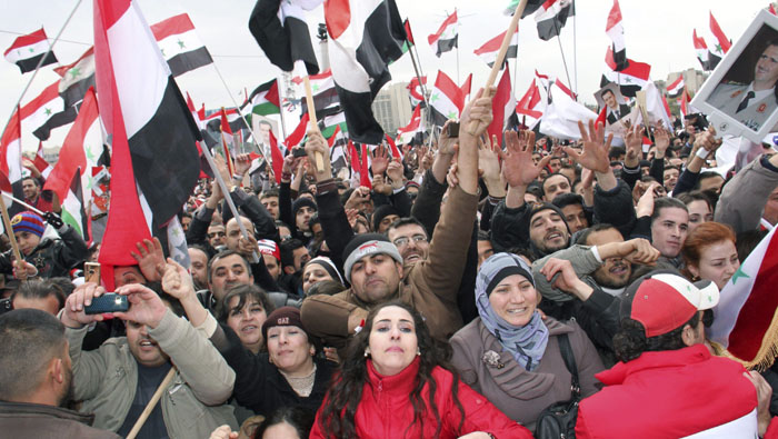 El pueblo sirio mantiene su apoyo al presidente Bashar al Assad