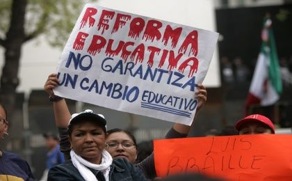Desde el 2013, los maestros han realizado movilizaciones en contra de la reforma. 