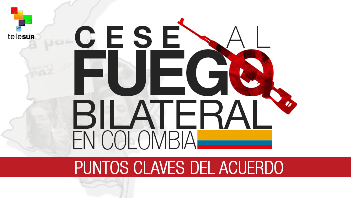Puntos claves del acuerdo de cese al fuego entre el Gobierno colombiano y las FARC-EP