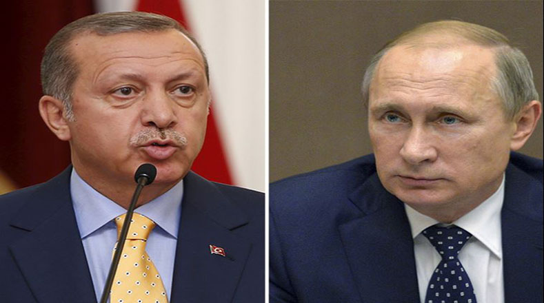 Putin y su homologo Erdogan