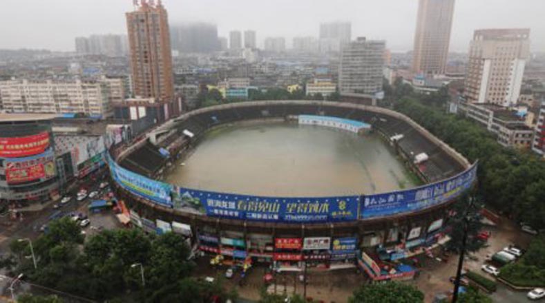 Instalaciones deportivas no escapan a los estragos de las fuertes lluvias.