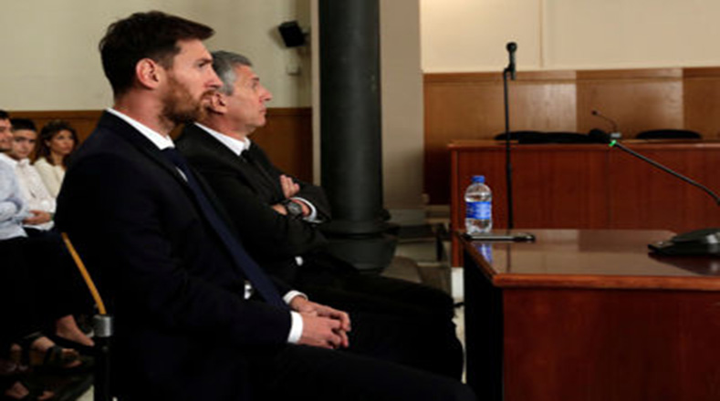 Leonel Messi y su padre condenados a 21 meses de prisión por fraude fiscal.
